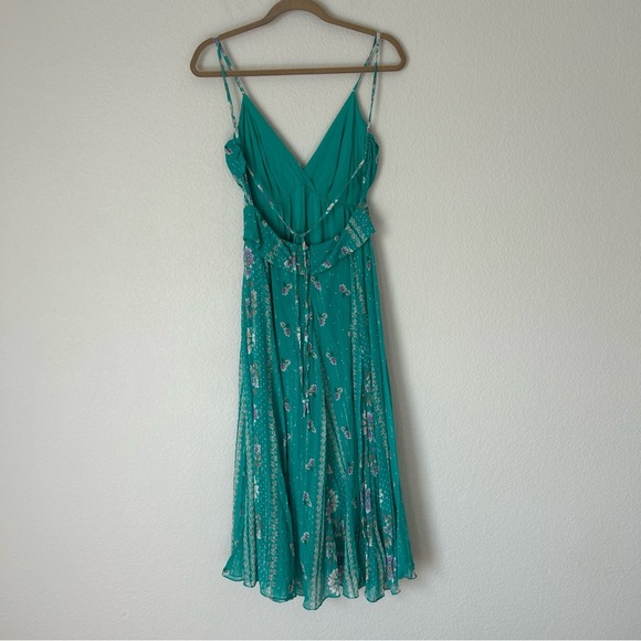 Sezane Oliveria Dress in Jade Bali FR 36 - Picture 5 of 7